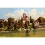 Aarwangen - Alte Brücke beim Schloss mit Fischern