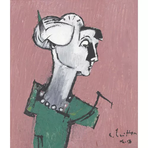 Gottfried Tritten — Brustbildnis einer Frau.