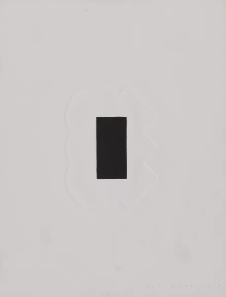 Gottfried Honegger — 2 Blätter: Ohne Titel; Relief impaimer