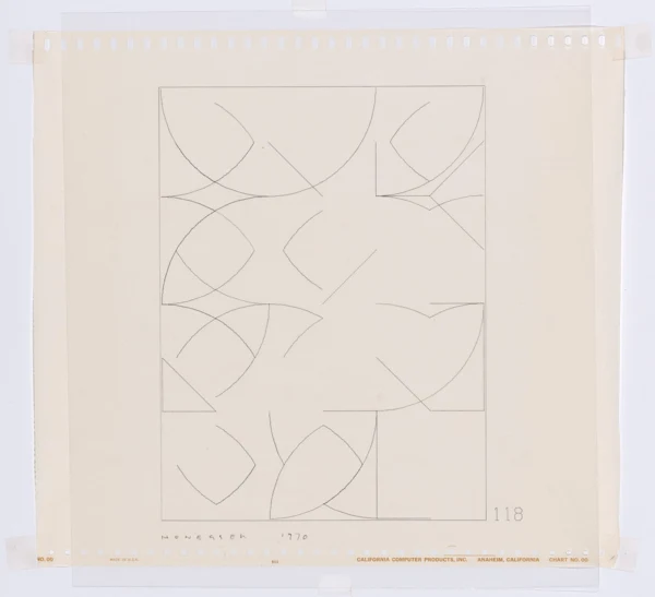 Gottfried Honegger — 2 Blätter: Computerzeichnungen, 1970