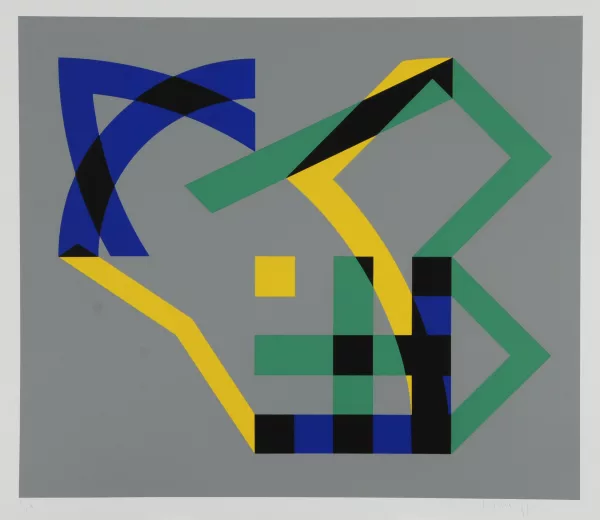Gottfried Honegger — 2 Blätter: Ohne Titel; Ohne Titel, 1998