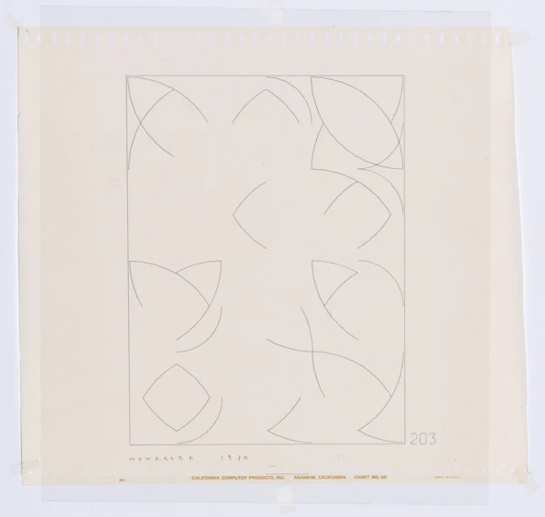 Gottfried Honegger — 2 Blätter: Computerzeichnungen, 1970