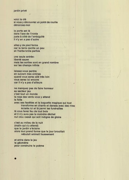 Gottfried Honegger — Seuphor, le jardin. 1974