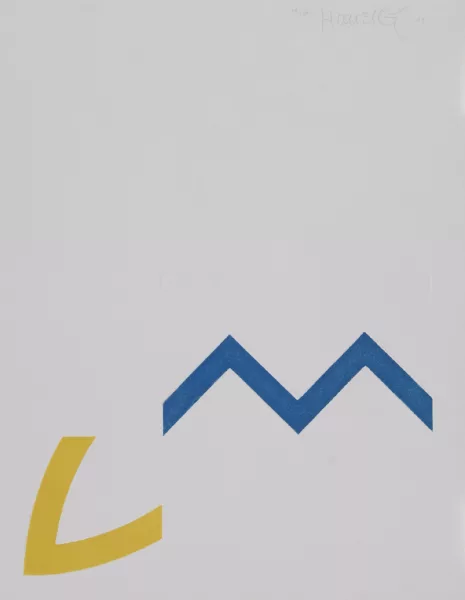 Gottfried Honegger — 2 Blätter: Ohne Titel, 1970; Ohne Titel, 1970, aus "Graphikmappe des Schweizerischen Kunstvereins", 1975