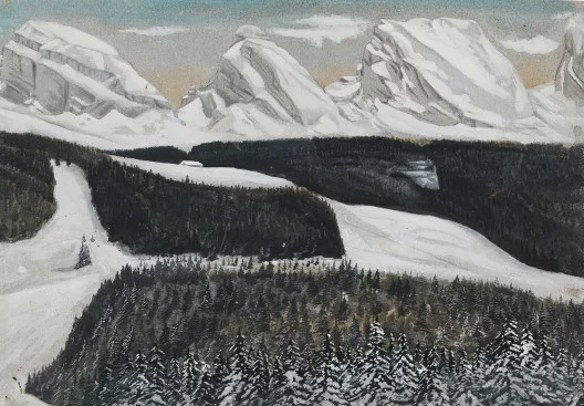 Gottlieb Feurer — Churfirsten im Schnee