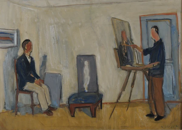 Gottlieb Kurfiss — Im Atelier des Malers