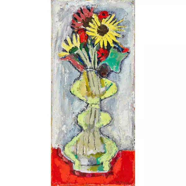 Blumen in Balustervase