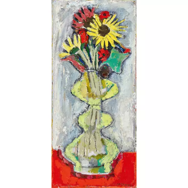 Blumen in Balustervase