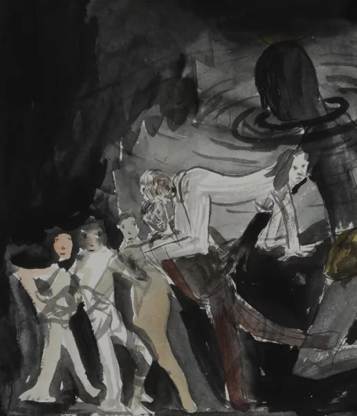 Gregor Lanz — 3 Blätter: Ohne Titel, 1985; Ohne Titel 1986 (2)