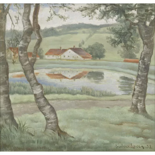 Guido Locca — "Etang des Eplatures près de La Chaux-de-Fonds".
