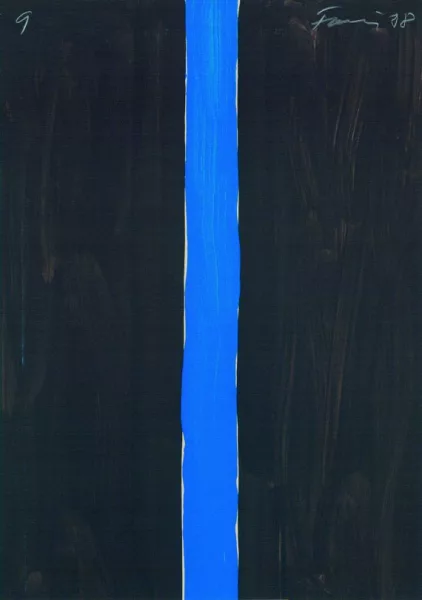 Günther Förg — Komposition in Schwarz und Blau