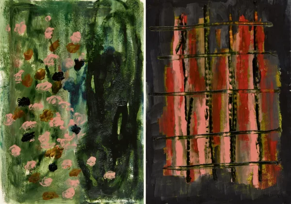 Günther Förg — 2 Blätter: Ohne Titel, 1994