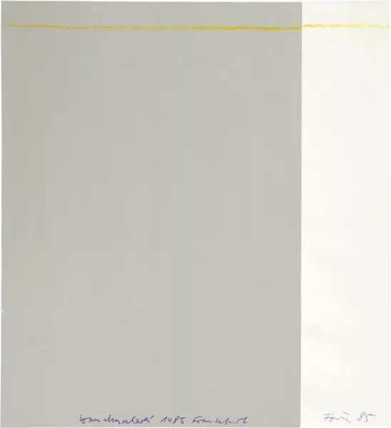 Günther Förg — Entwurf für Wandmalerei 1985 Frankfurt