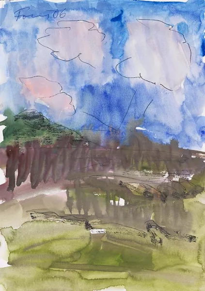 Günther Förg — Ohne Titel (Landschaft)
