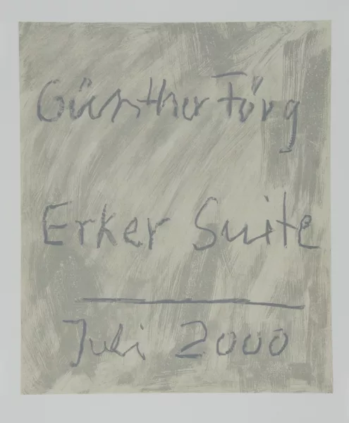 Günther Förg — Mappe. Erker-Suite, 2000