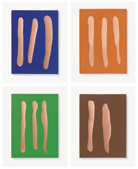 Günther Förg — Mr Blue, Mr Orange, Mr Green, Mr Brown