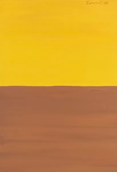 Günther Förg — Komposition Gelb-Braun