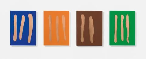 Günther Förg — Mr. Blue, Mr. Orange, Mr. Brown, Mr. Green