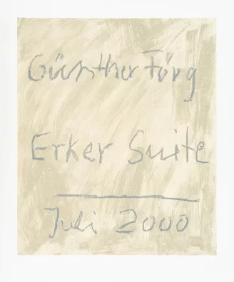 Günther Förg — Erker-Suite, 2000