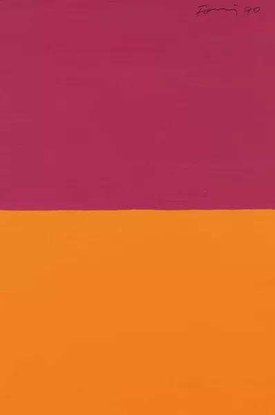 Günther Förg — Ohne Titel (lila/orange)