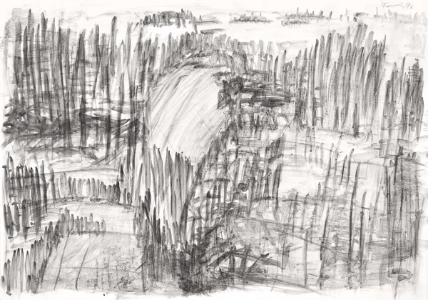 Günther Förg — Engadin, recto/verso, 1996