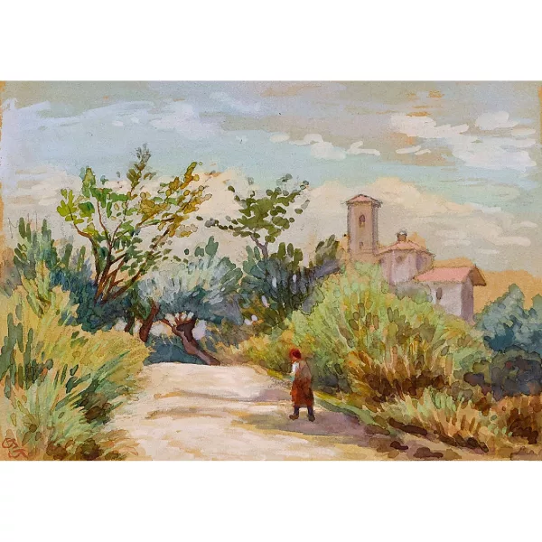 Gustav Gamper — "Sommertag im Tessin".