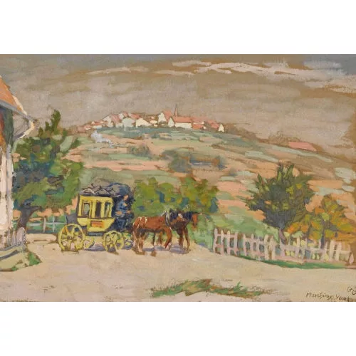 Gustav Gamper — "Die Post in Marchissy (Vaud)".
