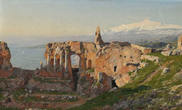 Gustav Ott — Ruines du théâtre de Taormina