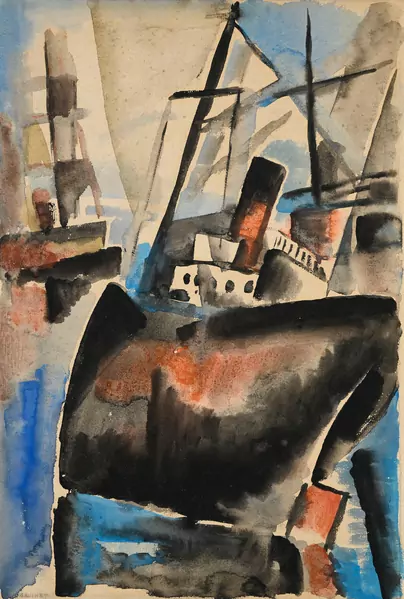 Le cargo échoué au port