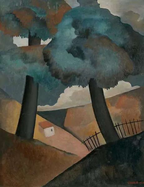 GUSTAVE BUCHET — Cabanne isolée. 1935. — Koller Auktionen