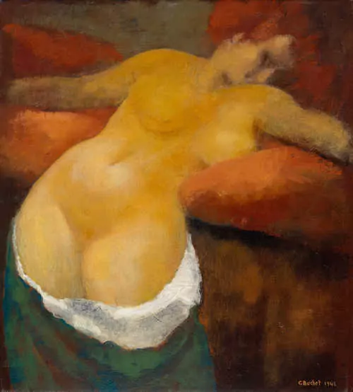 GUSTAVE BUCHET — Nu au canapé. 1942. — Koller Auktionen