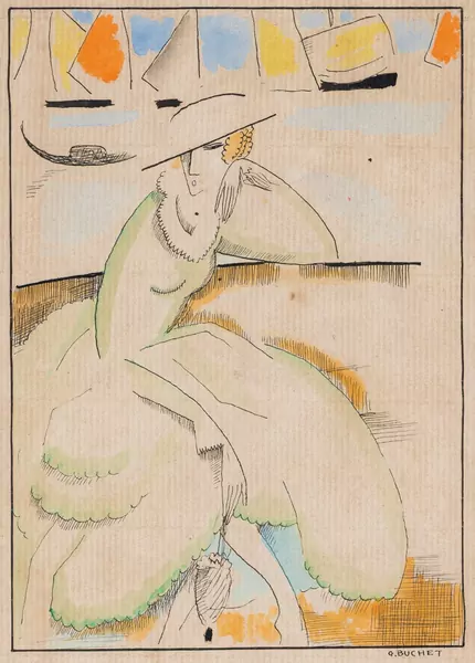 Femme assise au bord de la mer