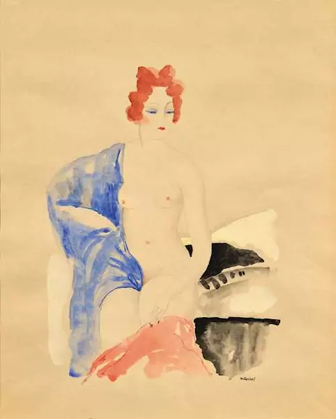 GUSTAVE BUCHET — Nu au châle bleu. — Koller Auktionen
