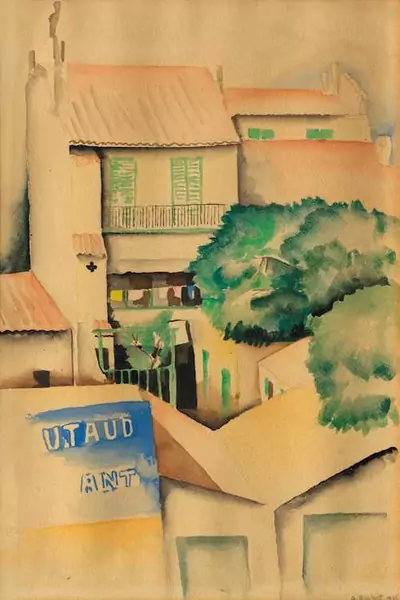 GUSTAVE BUCHET — Cour intérieure, Paris. 1936. — Koller Auktionen