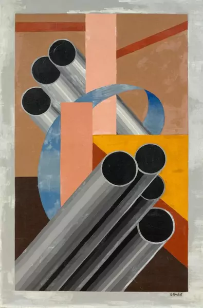 BUCHET, GUSTAVE — Composition ─ Aux sept tubes. Circa 1925. — Koller Auktionen