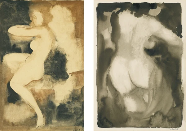 Gustave Buchet — Nu de côté, 1942Nu de dos