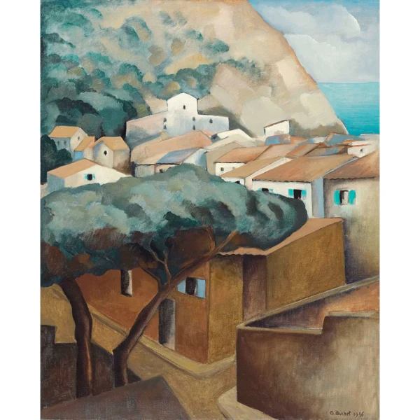 Gustave Buchet — PAYSAGE CUBISTE (PAINTING), 1936 CUBIST LANDSCAPE (PAINTING), 1936