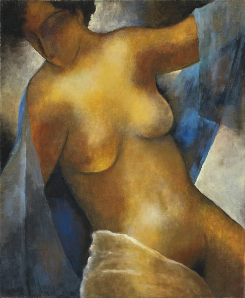 Gustave Buchet — Nu au voile bleu