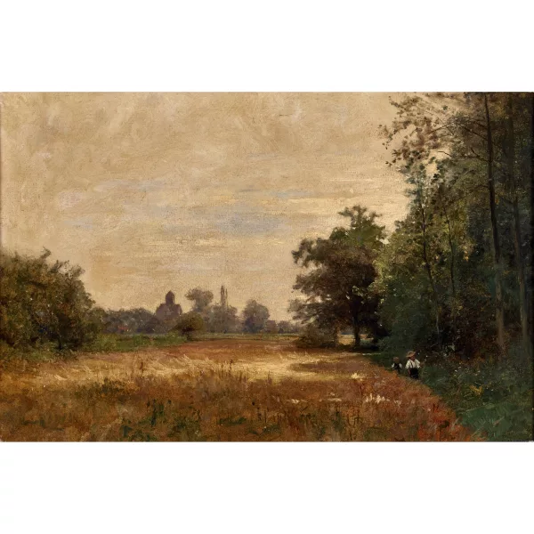 Gustave Castan — Sommerliche Landschaft bei Auvers-sur-Oise.