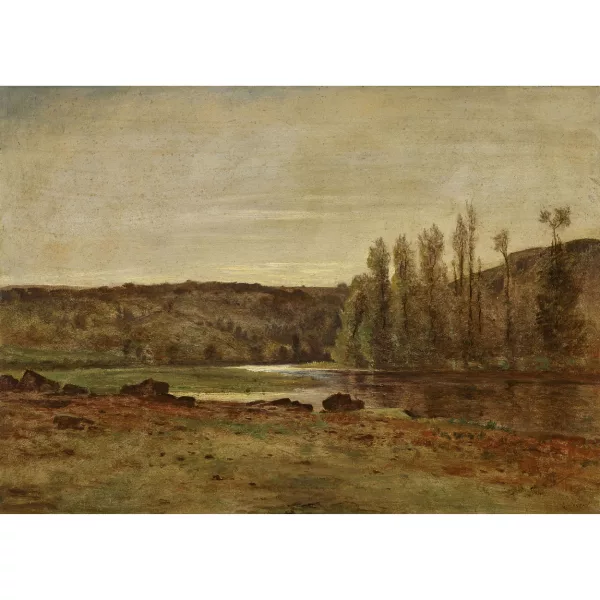 Gustave Castan — Flusslandschaft.