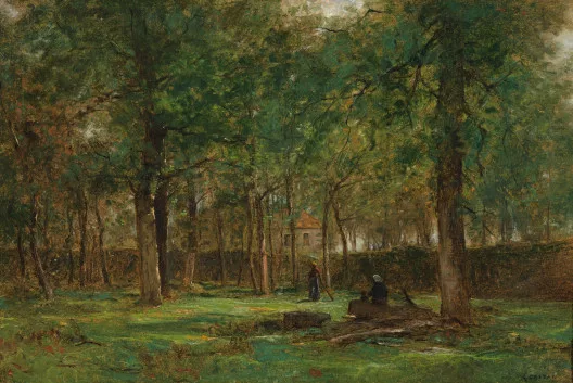 Gustave Castan — Dans le parc