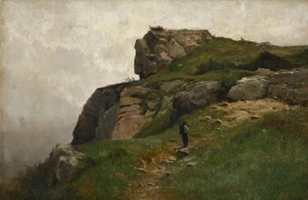 Gustave Castan — Vue du Salève animée