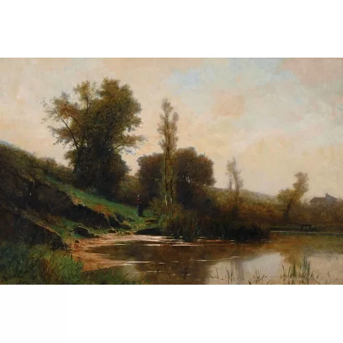 Gustave Castan — "À Morestel, Dauphiné".