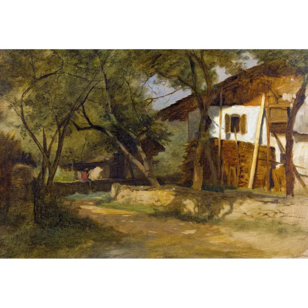 Gustave Castan — Bauernhofidylle.