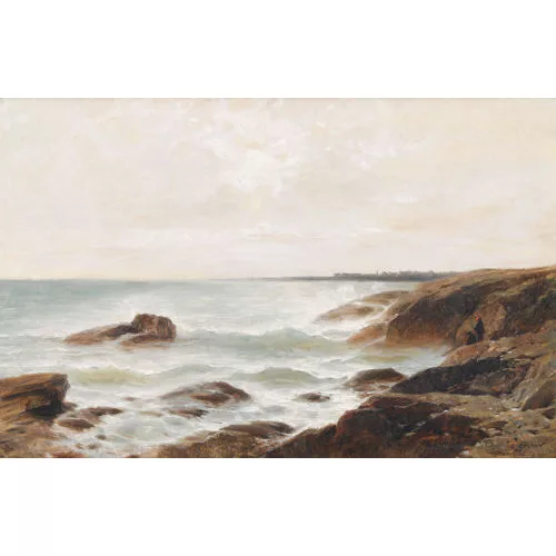 Gustave Castan — "Étude des vagues à Concarneau".