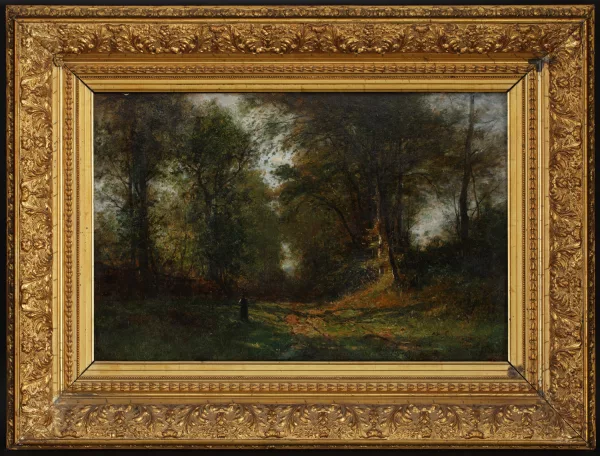 Gustave Castan — Un chemin creux à Villers sur mer,