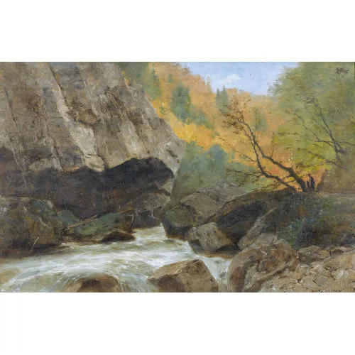 Gustave Castan — "Les Gorges de l′Areuse".