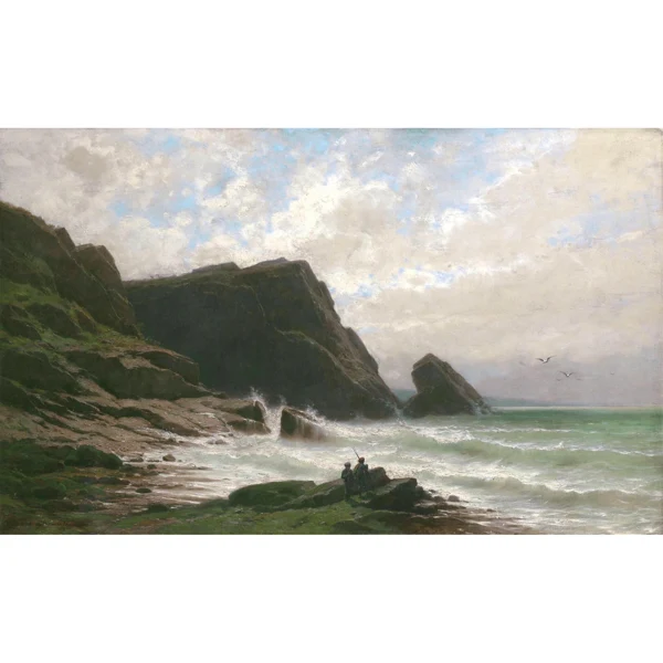 Gustave Castan — DEUX PÊCHEURS AU BORD DU MER TWO FISHERMEN AT THE SHORE
