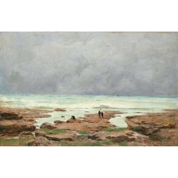 Gustave Castan — LA POINTE DE SAINT GILDAS SHORE OF SAINT GILDAS