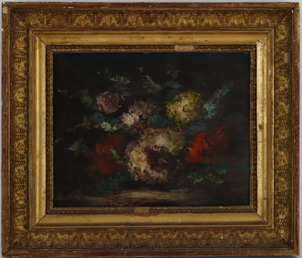 Gustave Courbet — Gustave Courbet (1819-1877), \\Bouquet de fleurs\\,